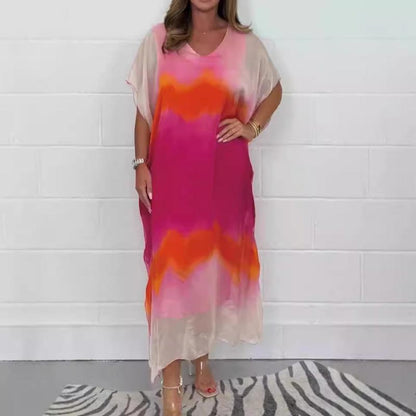 👗 Rochie din fâș dip dye