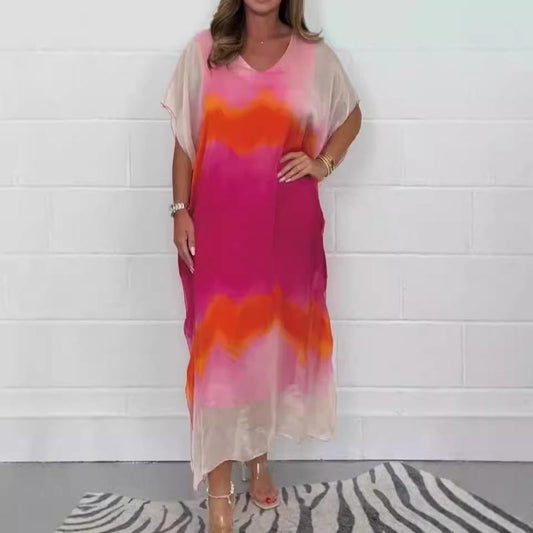 👗 Rochie din fâș dip dye