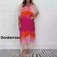 👗 Rochie din fâș dip dye