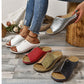🏖️Peep Toe Slip on Wedge Sandale pentru femei