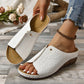 🏖️Peep Toe Slip on Wedge Sandale pentru femei