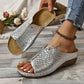 🏖️Peep Toe Slip on Wedge Sandale pentru femei