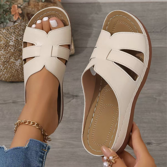 🎉【EU36-43】🔥Femei respirabil Cozy Flat Sole Faux Sandale din piele🌹🎁