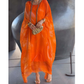Rochie elegantă din sifon imprimat marmorat