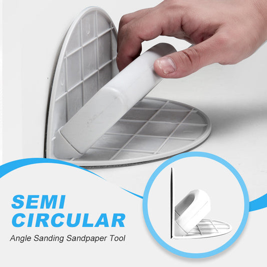 🛠️ Unealtă Semi-Circulară pentru Șlefuit Multifuncțională 🔥 OFERTĂ | 6 Dimensiuni Papă Abrazivă Incluse | Pentru Colțuri & Suprafețe Curbe