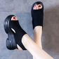 👡 Sandale Femei Toc Cuie Deschise 🌴 | Talpă Comfort | Material Respirabil