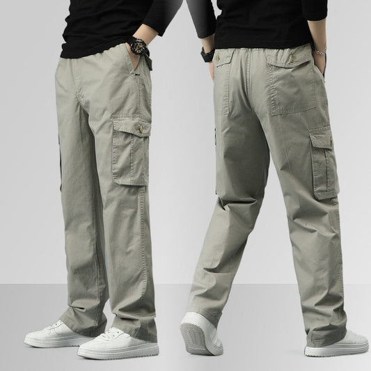 👖 OFERTĂ FIERBINTE 2025 🔥 Pantaloni cargo bărbătești, comozi, cu croială lejeră și mai multe buzunare