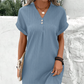 👗 Rochie cu mânecă scurtă și decolteu în V