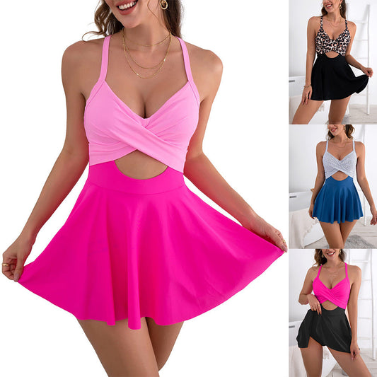 🏖️Esențial pentru plajă🩱Costum de baie decupat pentru femei
