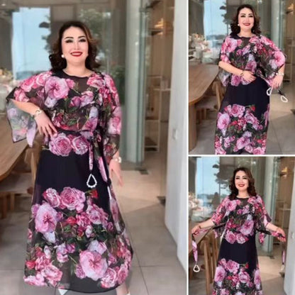 Rochie cu imprimeu ușoară și versatilă