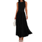 Rochie maxi elegantă de damă cu decolteu ascuțit