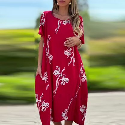 Femeii Casual vrac se potrivi rochie cu mânecă scurtă