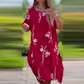 Femeii Casual vrac se potrivi rochie cu mânecă scurtă