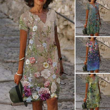 💜Rochie pentru femei cu imprimare lejeră