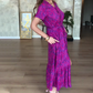 🌸Rochie plus size florală cu decolteu V