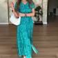 🌸Rochie plus size florală cu decolteu V