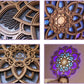 Decor frumos cu lumină nocturnă strălucitoare