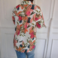 Cămașă elegantă cu imprimeu floral și nasturi