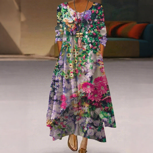 Rochie casual pentru femei cu imprimeu